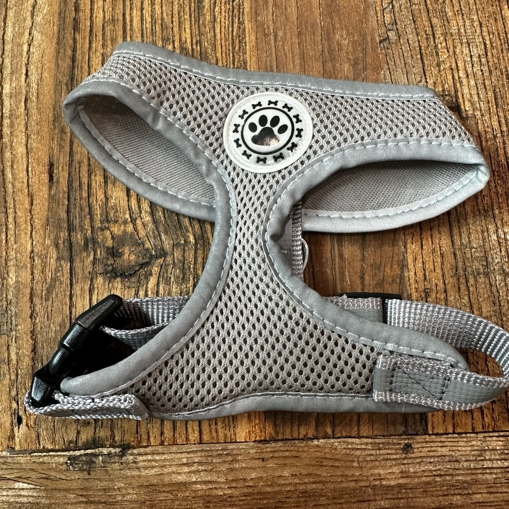 Gray Mesh Dog Harness